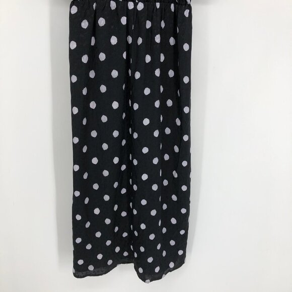 BNWT  Delfi Collective x Anthropologie Black & White Polka Dot Midi Dress S - Picture 14 of 16